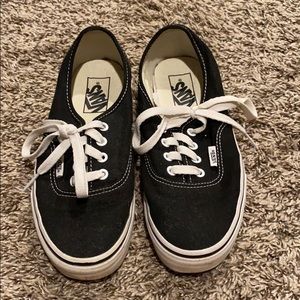 Men’s black vans size 5.5 or women’s 7